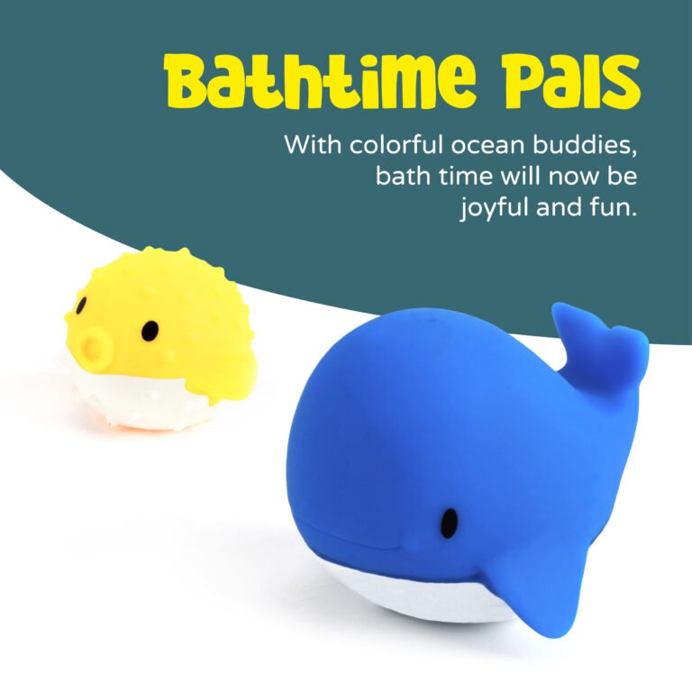 Moon - Baby Bath Toys, Pack Of 5 - Multicolor