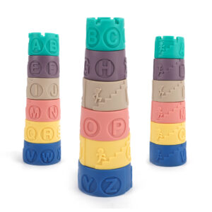 Moon – Baby Educational Toys, Blocks With Letters, Symbols & Patterns – Multicolor