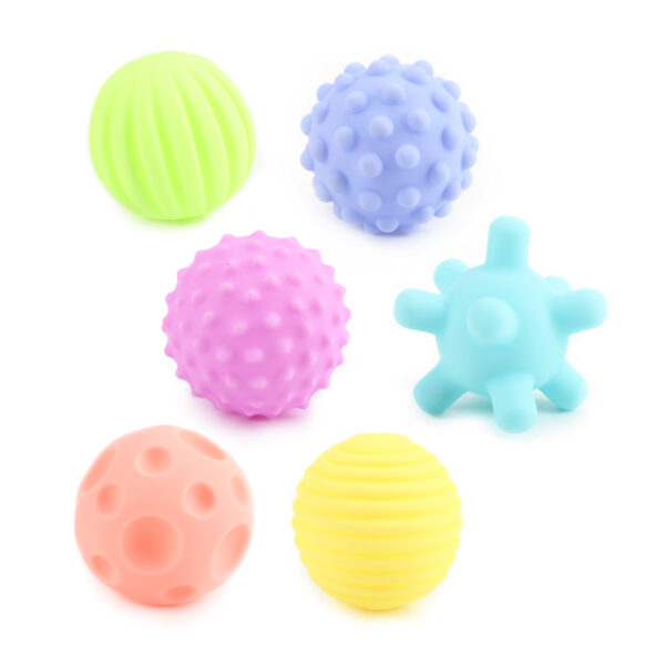 Moon – Baby Soft Textured Balls, Pack Of 6 – Multicolor