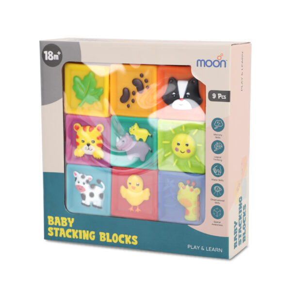 Moon – Baby Stacking Blocks – Multicolor