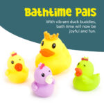 Moon – Bath Duck Toy With Assorted Mini Ducks, Boat And Sieve – Multicolor