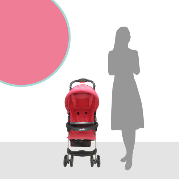 Moon – Bezik One Fold Stroller – Pink