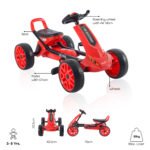 Moon – Brizee Baby Pedal Go Kart Ride On – Red and Black