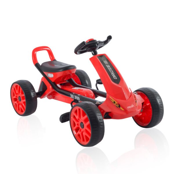 Moon – Brizee Baby Pedal Go Kart Ride On – Red and Black