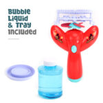 Moon – Bubble Burst Toy, Blowing Bubble Maker – Red