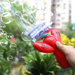 Moon – Bubble Burst Toy, Blowing Bubble Maker – Red