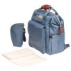 Moon – Denise Diaper Backpack – Blue Fabric