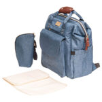 Moon – Denise Diaper Backpack – Blue Fabric