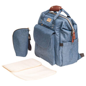 Moon – Denise Diaper Backpack – Blue Fabric
