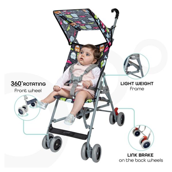 Moon – Jet-Ultra Light Weight/Compact Fold Buggy Stroller Cars