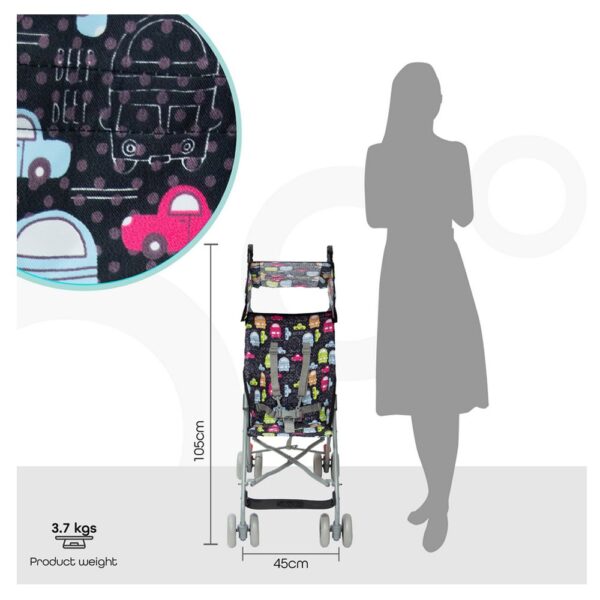 Moon – Jet-Ultra Light Weight/Compact Fold Buggy Stroller Cars