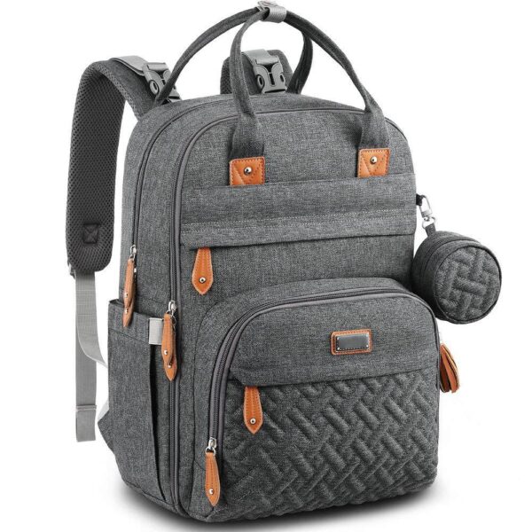 Moon – Kary Me Diaper Bag Backpack – Dark Gray