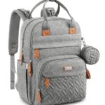 Moon – Kary Me Diaper Bag Backpack – Light Grey