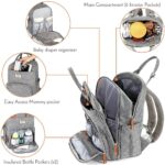 Moon – Kary Me Diaper Bag Backpack – Light Grey