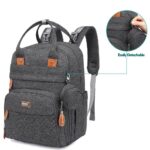 Moon – Kary Me Diaper Bag Backpack – Light Grey