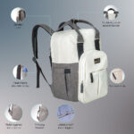 Moon – Luca Diaper Backpack – Grey Melange