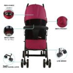 Moon – Neo Plus Light Weight Travel Stroller – Dark Red