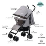 Moon – Neo Plus Light Weight Travel Stroller – Light Grey
