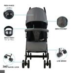 Moon – Neo Plus Light Weight Travel Stroller – Mid Grey
