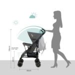 Moon – Neo Plus Light Weight Travel Stroller – Mid Grey
