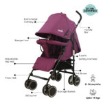 Moon – Neo Plus Light Weight Travel Stroller – Purple