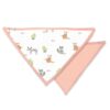 Moon – Organic Muslin Bibs Pack of 2 – Forest & Peach