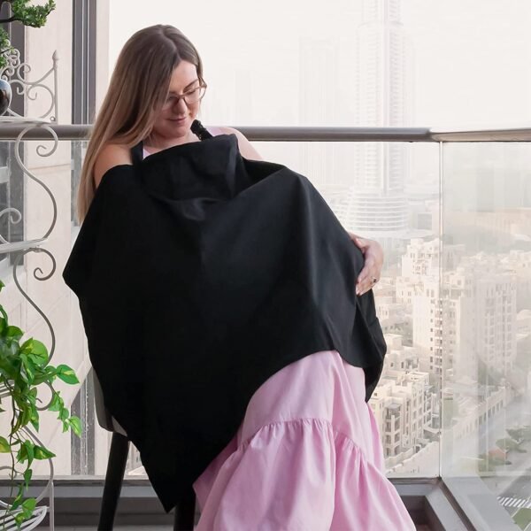 Moon – Organic Nursing Privacy Wraps – Black