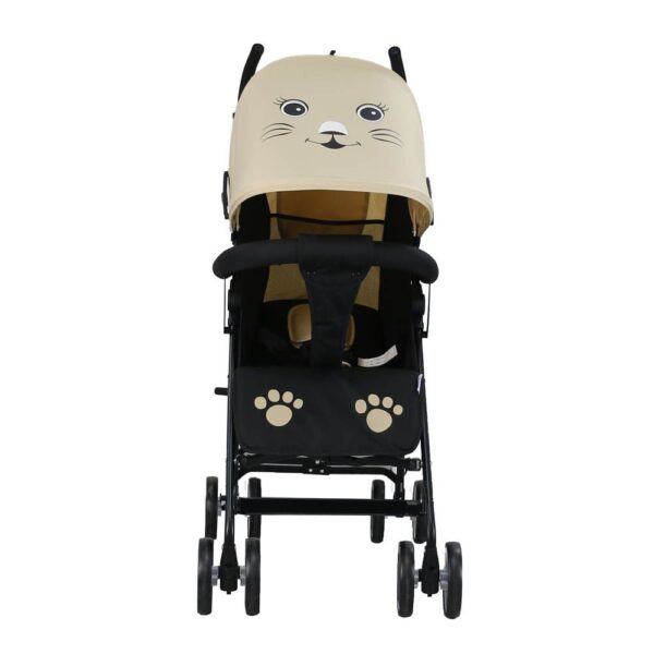 Moon – Safari Character Stroller – Extra Large Canopy – Beige Cat