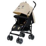 Moon – Safari Character Stroller – Extra Large Canopy – Beige Cat
