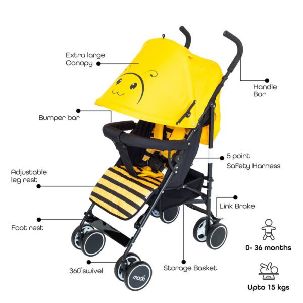 Moon – Safari Ultra Light Weight/Character Baby Stroller – Lion