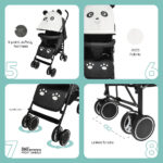 Moon – Safari Ultra Light Weight/Character Baby Stroller – Panda