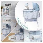 Moon – Soffy 4 in 1 convertible cradle – Grey