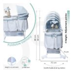 Moon – Soffy 4 in 1 convertible cradle – Grey