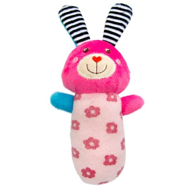 Moon - Soft Rattle Plush Toy With Colorful Characters In Several Styles With Shapes And Squeaker Sounds And Teether, 6 Months Above