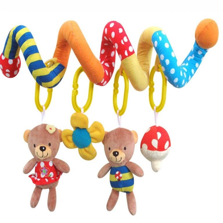 Moon - Spiral Activity Hanging Animal Toys - Bears