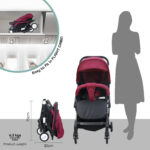 Moon – Travel-Lite Cabin Stroller – Dark Red