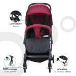 Moon – Travel-Lite Cabin Stroller – Dark Red
