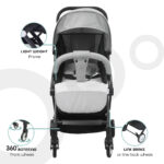 Moon – Travel-Lite Cabin Stroller – Light Grey