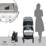 Moon – Travel-Lite Cabin Stroller – Mid Grey