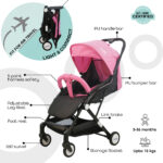 Moon – Travel-Lite Cabin Stroller – Pink