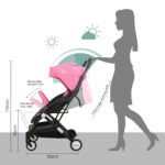 Moon – Travel-Lite Cabin Stroller – Pink