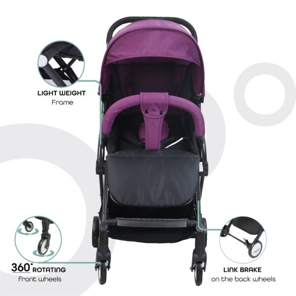 Moon – Travel-Lite Cabin Stroller – Purple