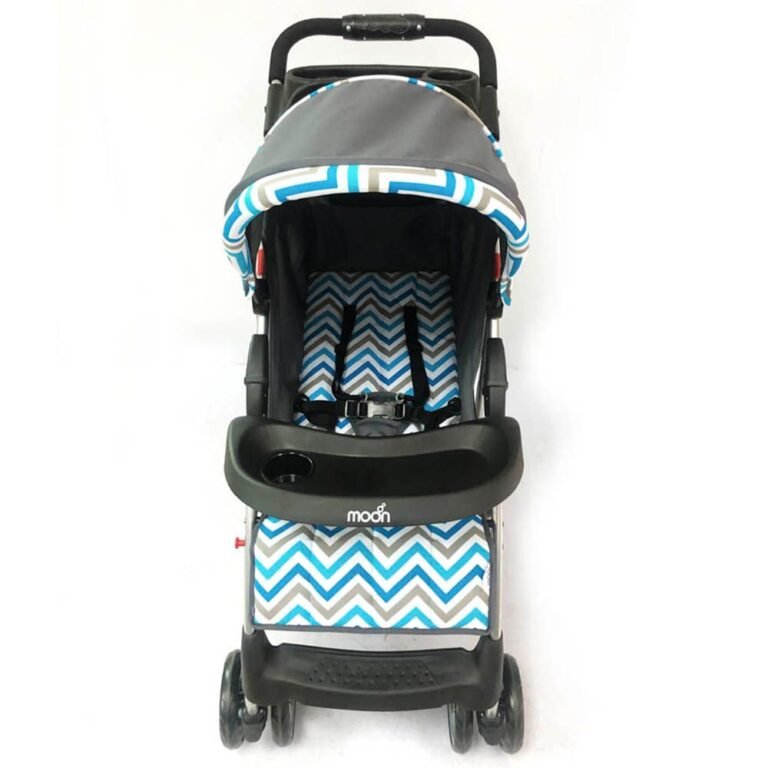 Moon - Trek One- Fold Travel Stroller - Blue