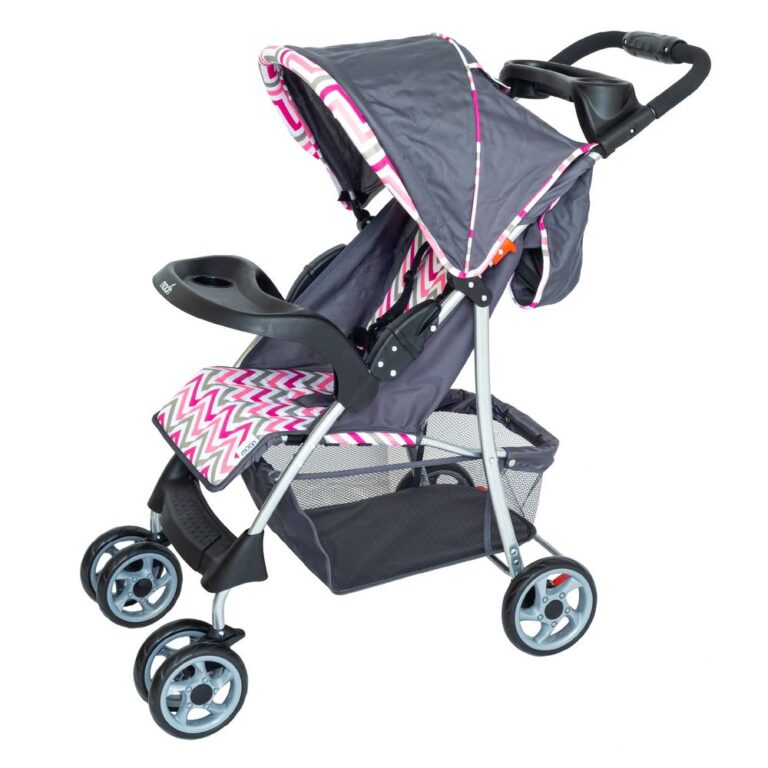 Moon - Trek One- Fold Travel Stroller - Pink
