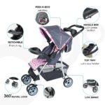 Moon – Trek One- Fold Travel Stroller – Pink