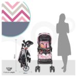 Moon – Trek One- Fold Travel Stroller – Pink