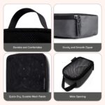 Neobreez – 2-Pack Portable Mesh Baby Diaper Organizer Pouches – Dark Gray/Black