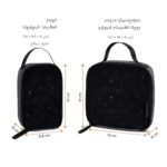 Neobreez – 2-Pack Portable Mesh Baby Diaper Organizer Pouches – Dark Gray/Black