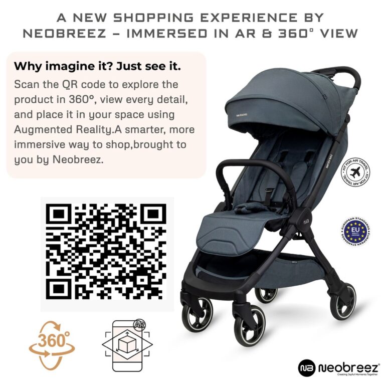 Neobreez - Litex Ultra-Lightweight Cabin Size Travel Stroller - Grey