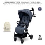Neobreez – Penta Compact Lightweight Travel Stroller W/ Cup Holder – Black/Grey